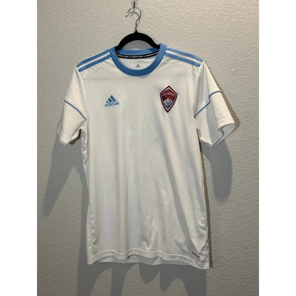Adidas Mens Colorado Rapids‎ Soccer Jersey White Medium